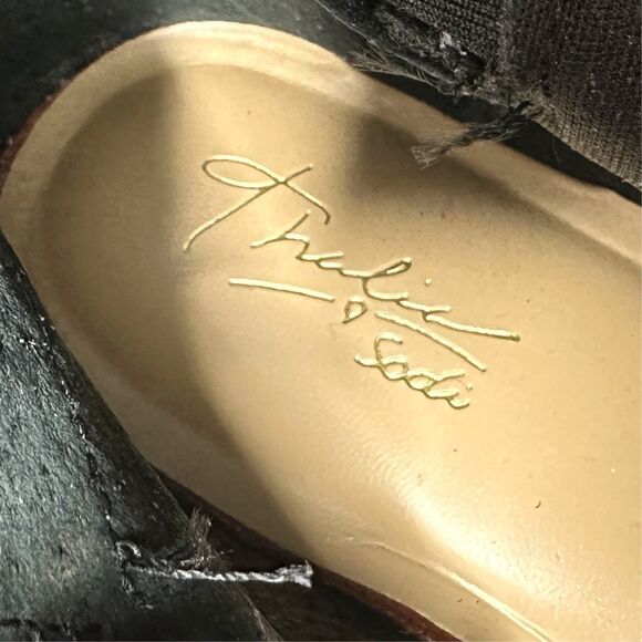 Thalia Sodi Black Faux Leather Veronika Boots - Size 10 - Picture 9 of 10